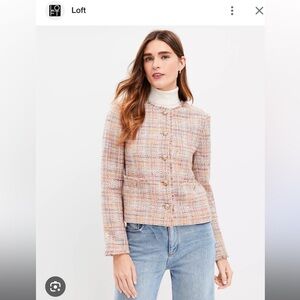 Sparkled textured tweet jacket from Loft